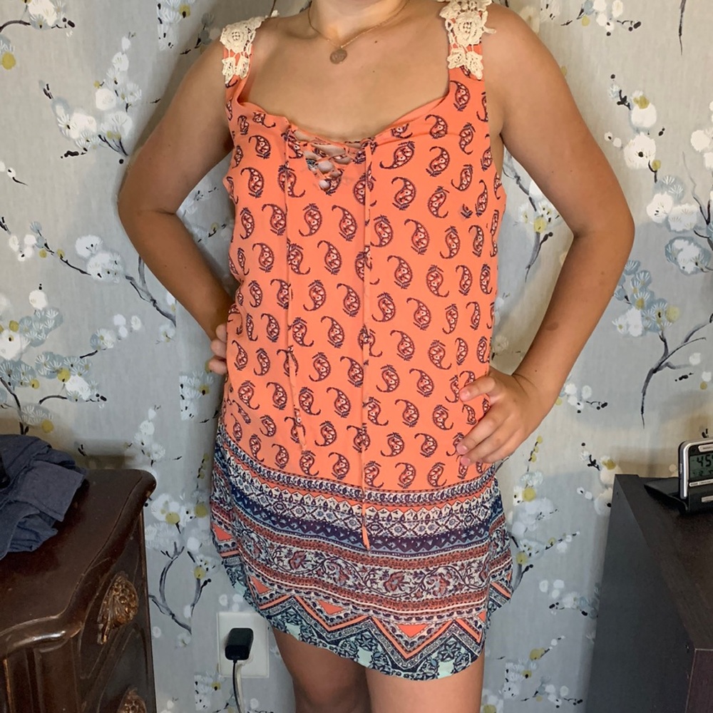 Colorful floral dress